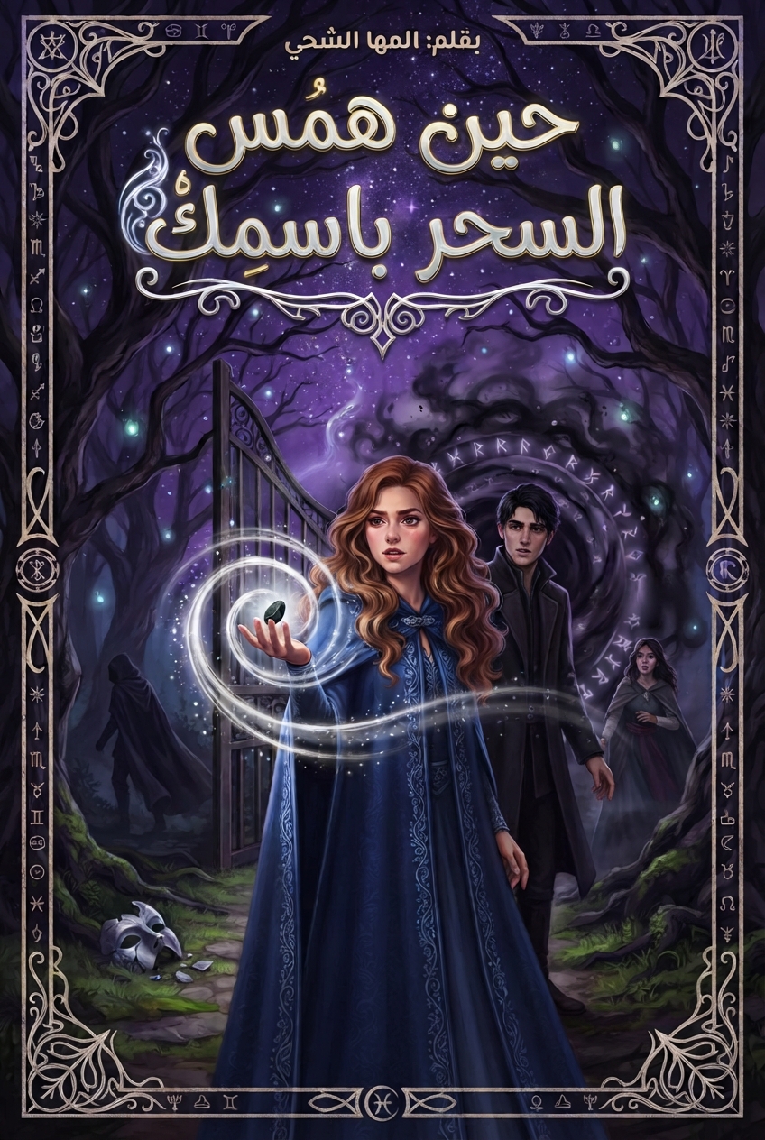 غلاف حين همس السحر باسمك